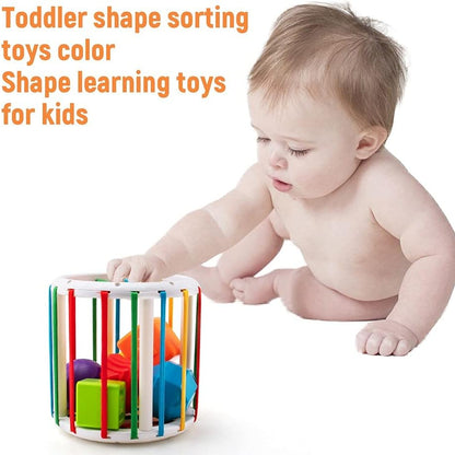 Aeroflux Baby Sensory Shape Sorter Cube: Montessori-Inspired Learning & Play