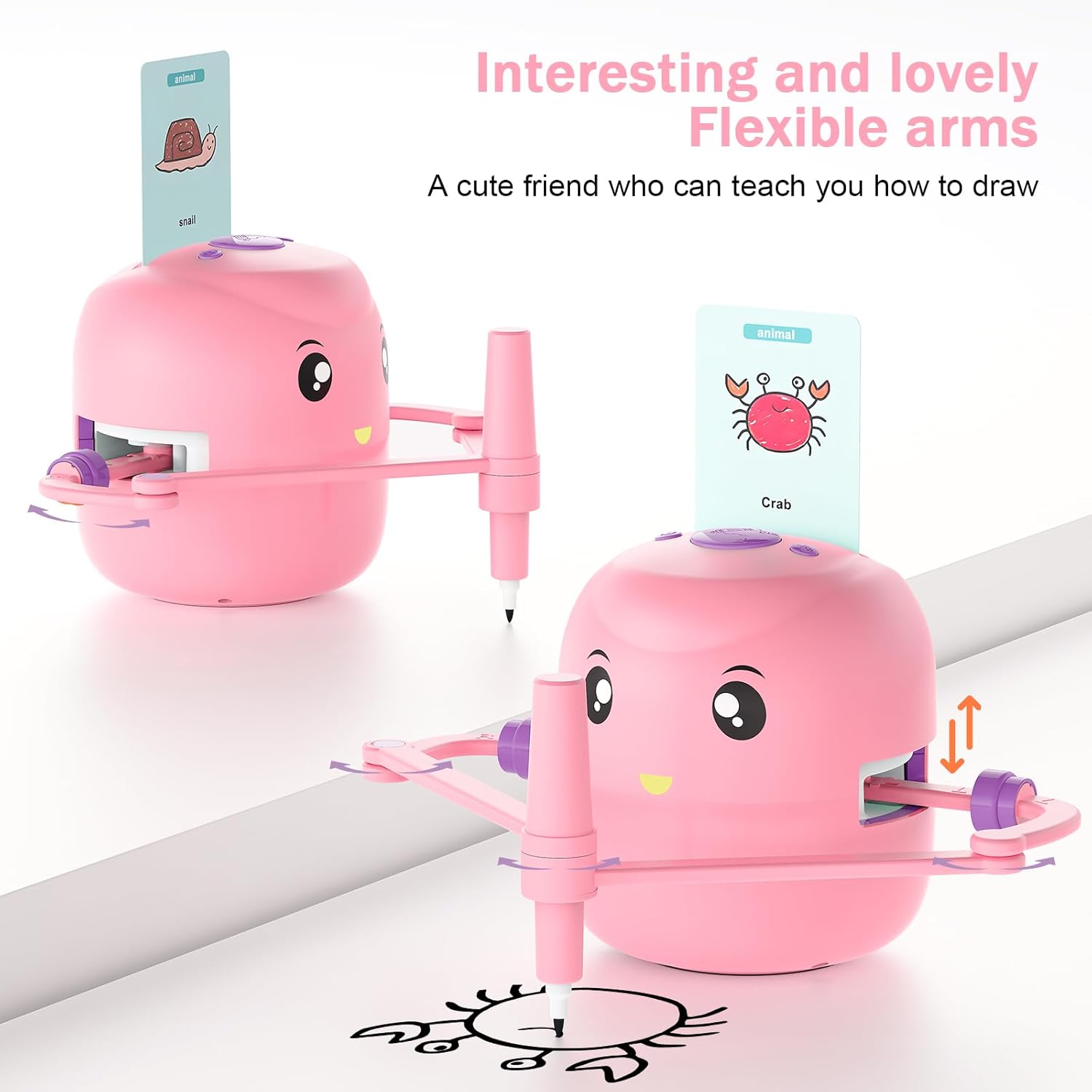 Aeroflux Smart Drawing Robot – Interactive Art & Learning Companion for Kids