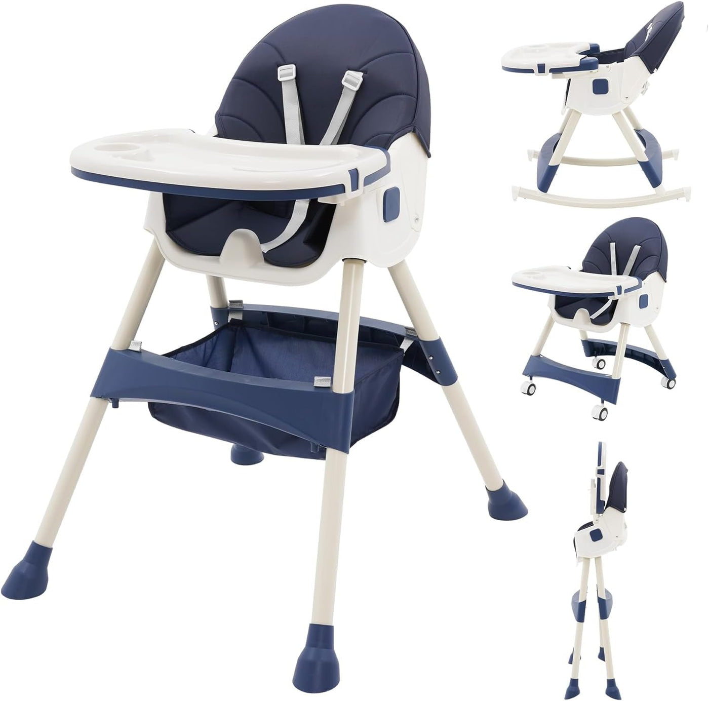 Aeroflux© Premium Baby Feeding High Chair – Adjustable, Safe & Convenient