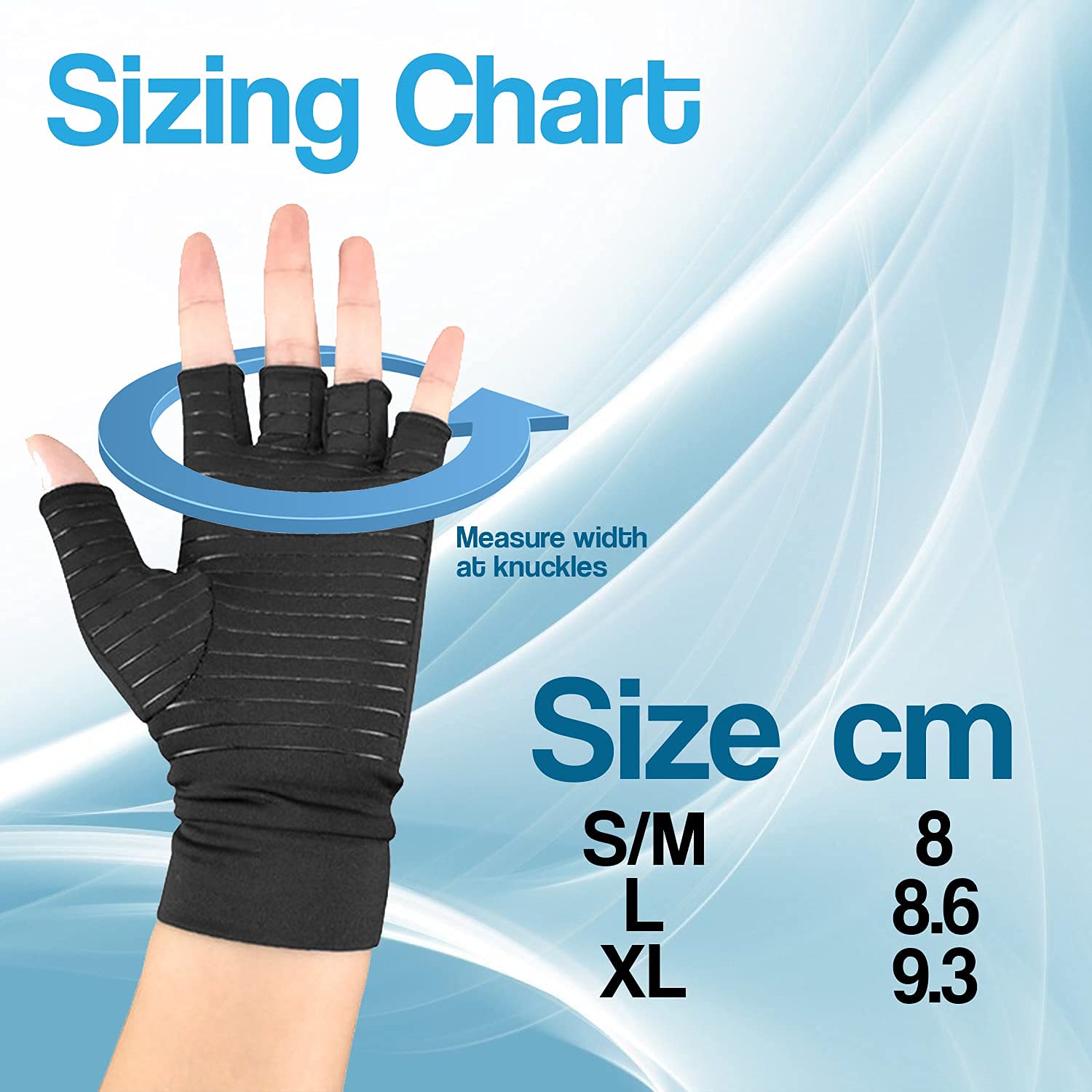 Aeroflux© Premium Copper Infused Arthritis Gloves: No More Pain DPD1