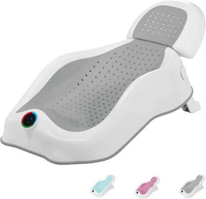 Aeroflux Collapsible Baby Bath Support Seat with Built-in Thermometer