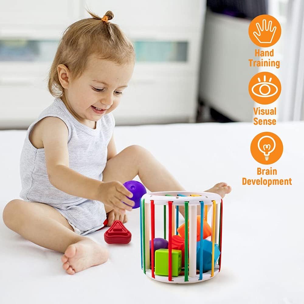 Aeroflux Baby Sensory Shape Sorter Cube: Montessori-Inspired Learning & Play
