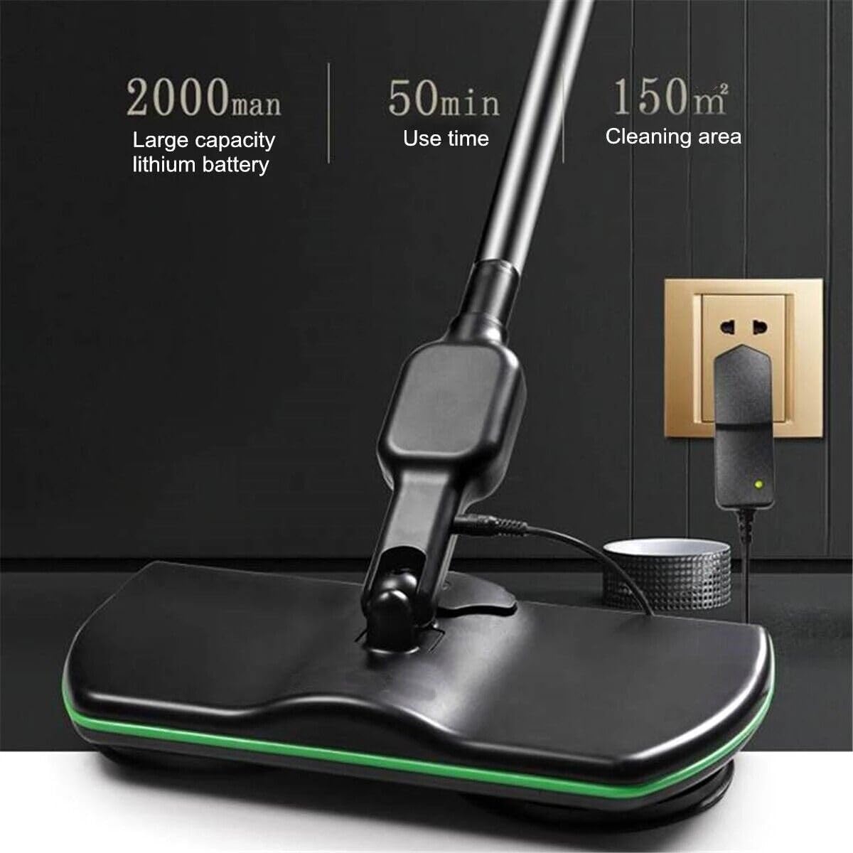 Aeroflux Cordless Electric Floor Mop – Rechargeable Scrubber, Sweeper, and Polisher