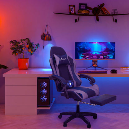 Aeroflux© Racing 360 Degree Reclining Swivel Gaming Chair: The Ultimate Gaming Throne