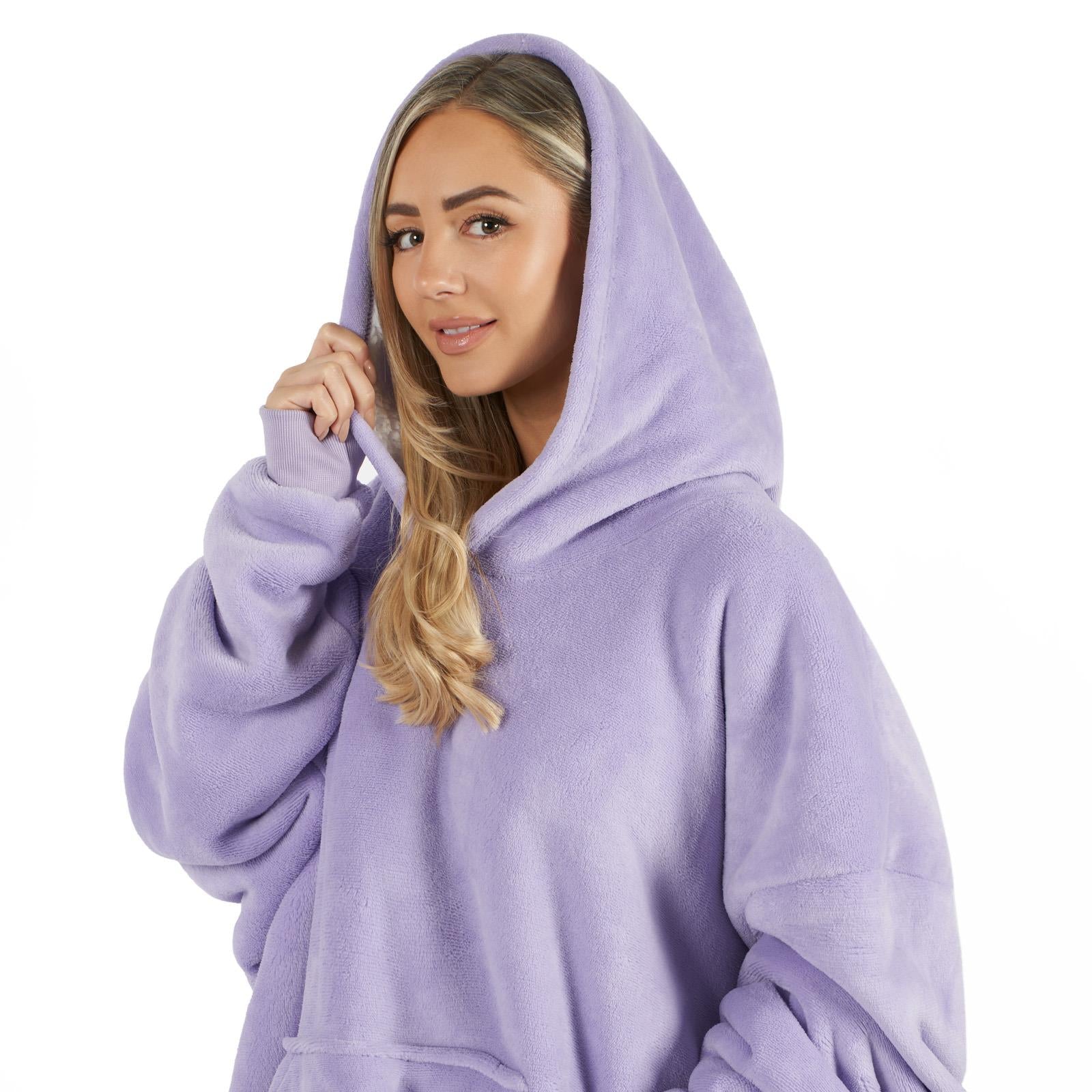 Aeroflux© Premium Hoodie Blanket Oversized Ultra Plush Sherpa Giant Big Hooded Sweatshirt