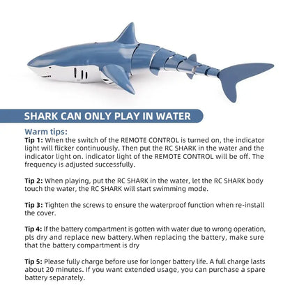 Aeroflux Smart RC Shark Whale – Spray Water Remote Controlled Toy