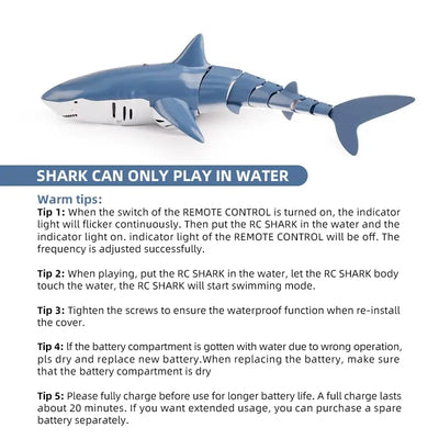 Aeroflux Smart RC Shark Whale – Spray Water Remote Controlled Toy