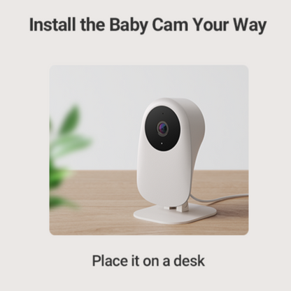 Aeroflux Smart Baby Monitor – 1080p WiFi Camera with Night Vision, Motion Alerts, and Alexa Compatibility