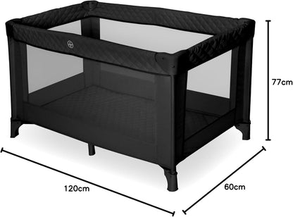 Aeroflux© Premium Quilted Travel Cot – Comfortable & Portable for Your Baby