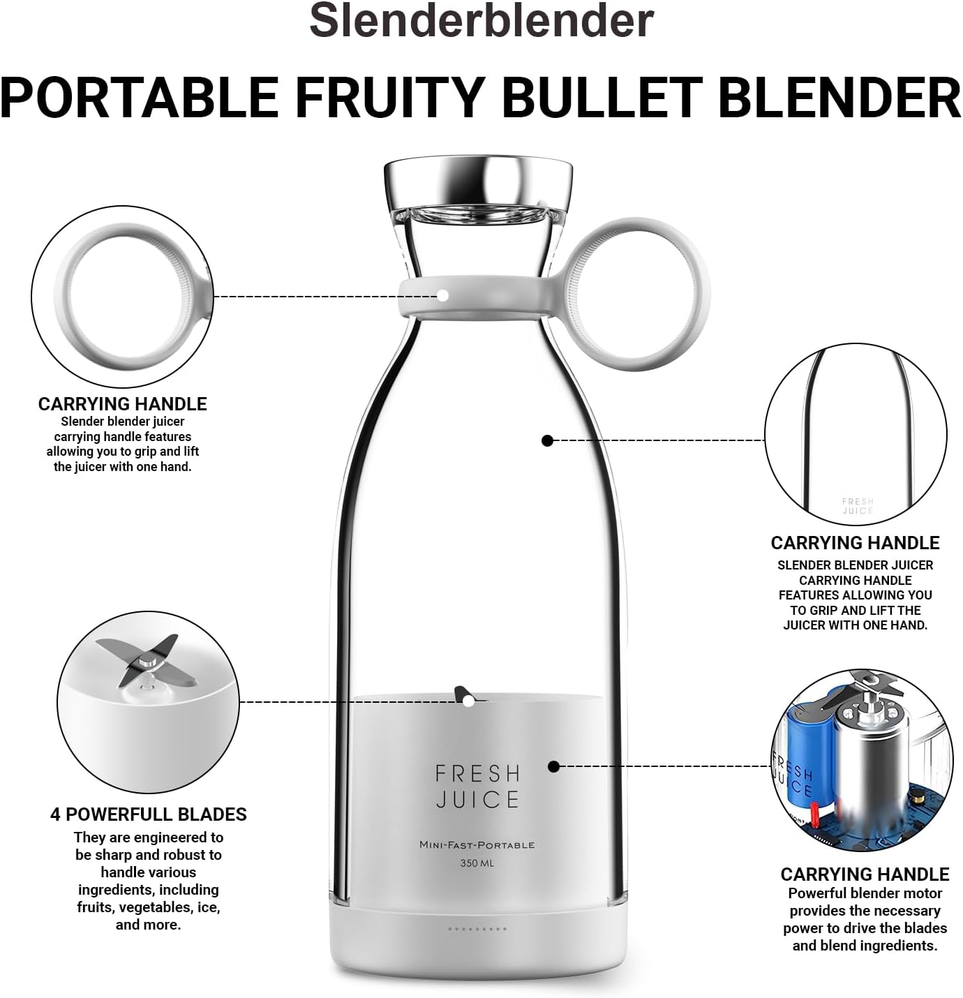Aeroflux© Premium Pro Juicer Machine: Wireless Charging