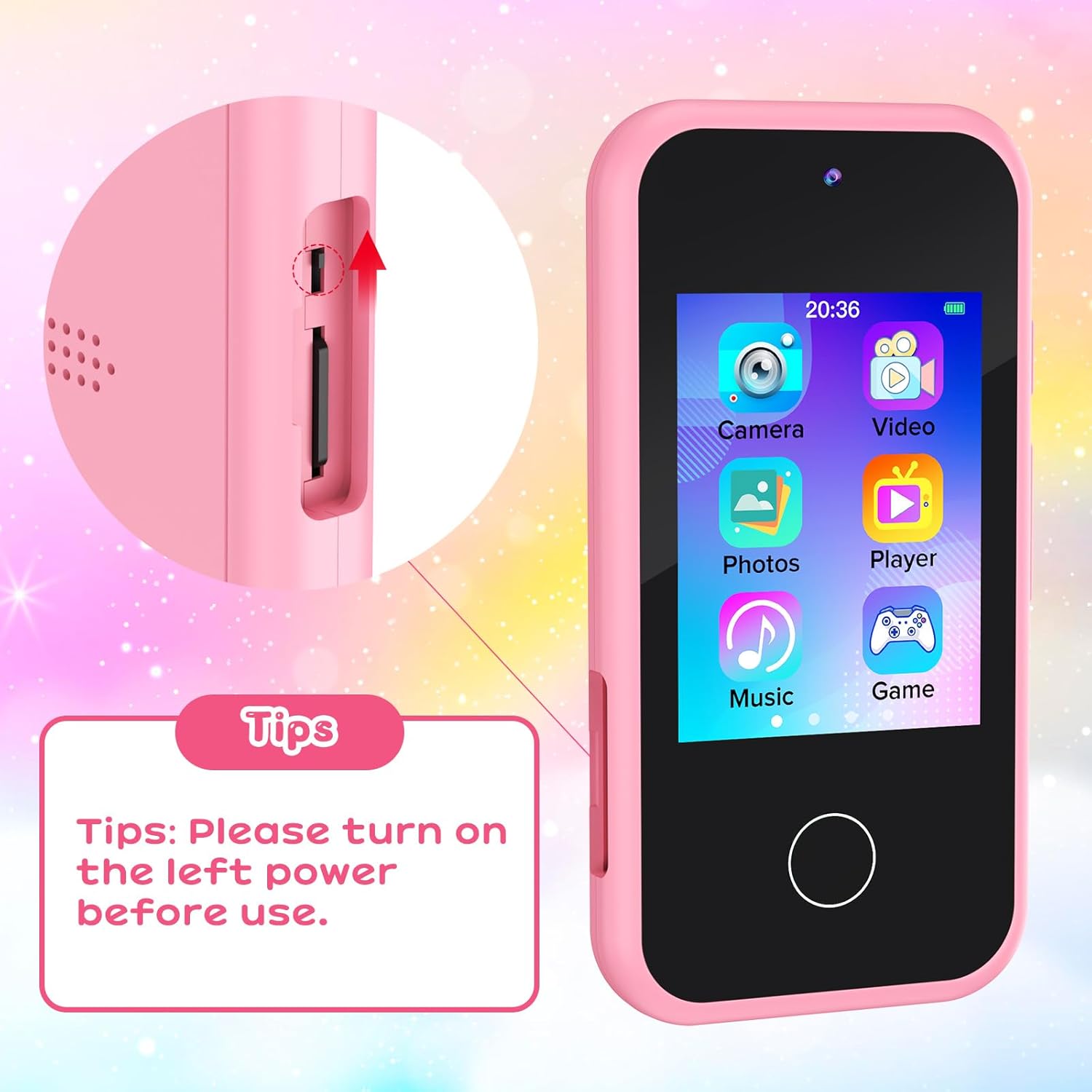 AeroFlux Kids Toy Smart Phone – Unicorn Design (Multifunctional Learning & Play Device)