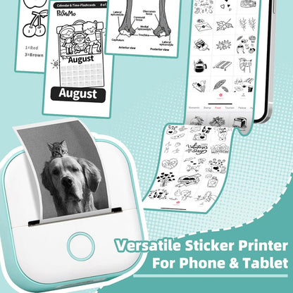 Aeroflux Mini Sticker Printer – Portable Wireless Bluetooth Label & Photo Maker