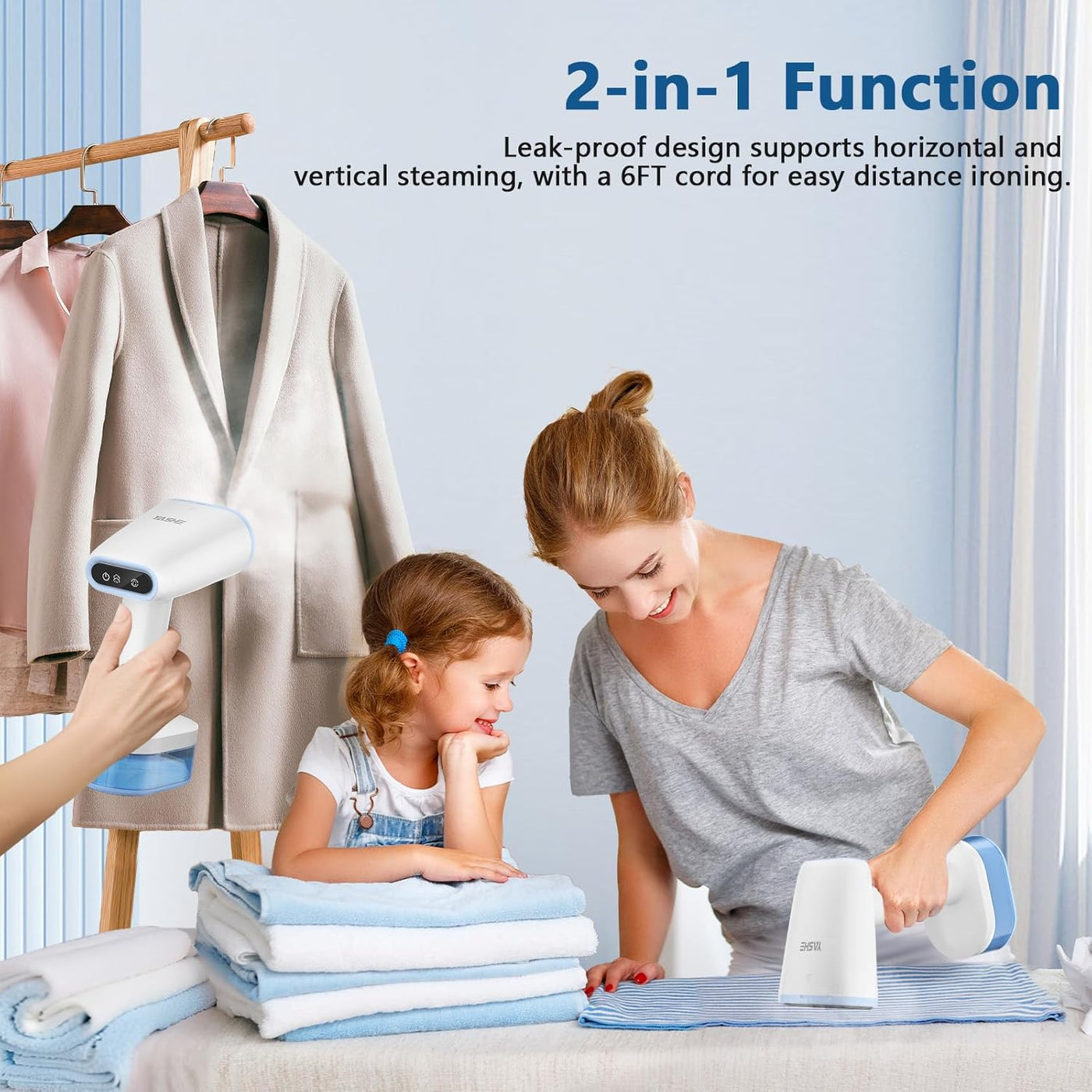 Aeroflux Handheld Garment Steamer – Portable Wrinkle Remover & Travel Steaming Solution