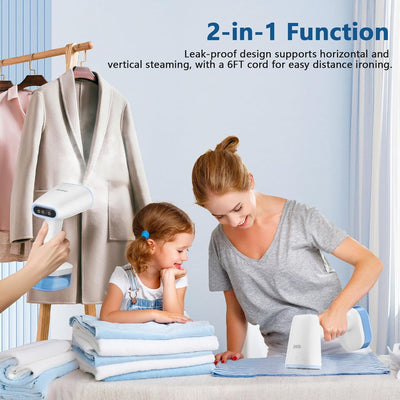 Aeroflux Handheld Garment Steamer – Portable Wrinkle Remover & Travel Steaming Solution