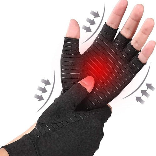 Aeroflux© Premium Copper Infused Arthritis Gloves: No More Pain DPD1