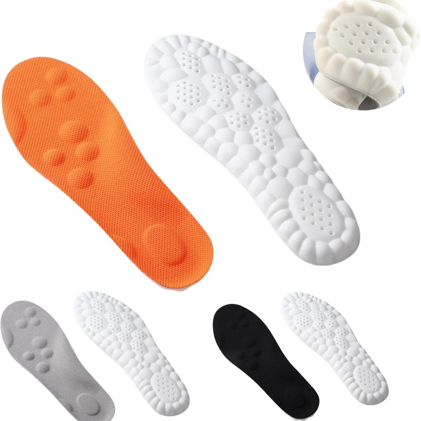 Aeroflux Ultra-Soft Support Insoles – Shock-Absorbing, Breathable, and Ergonomic for All-Day Comfort