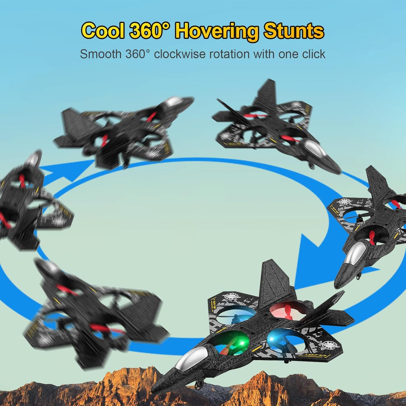 Aeroflux RC Jet Plane Glider – 2.4G Remote Control Stunt Aircraft with LED