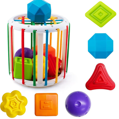 Aeroflux Baby Sensory Shape Sorter Cube: Montessori-Inspired Learning & Play
