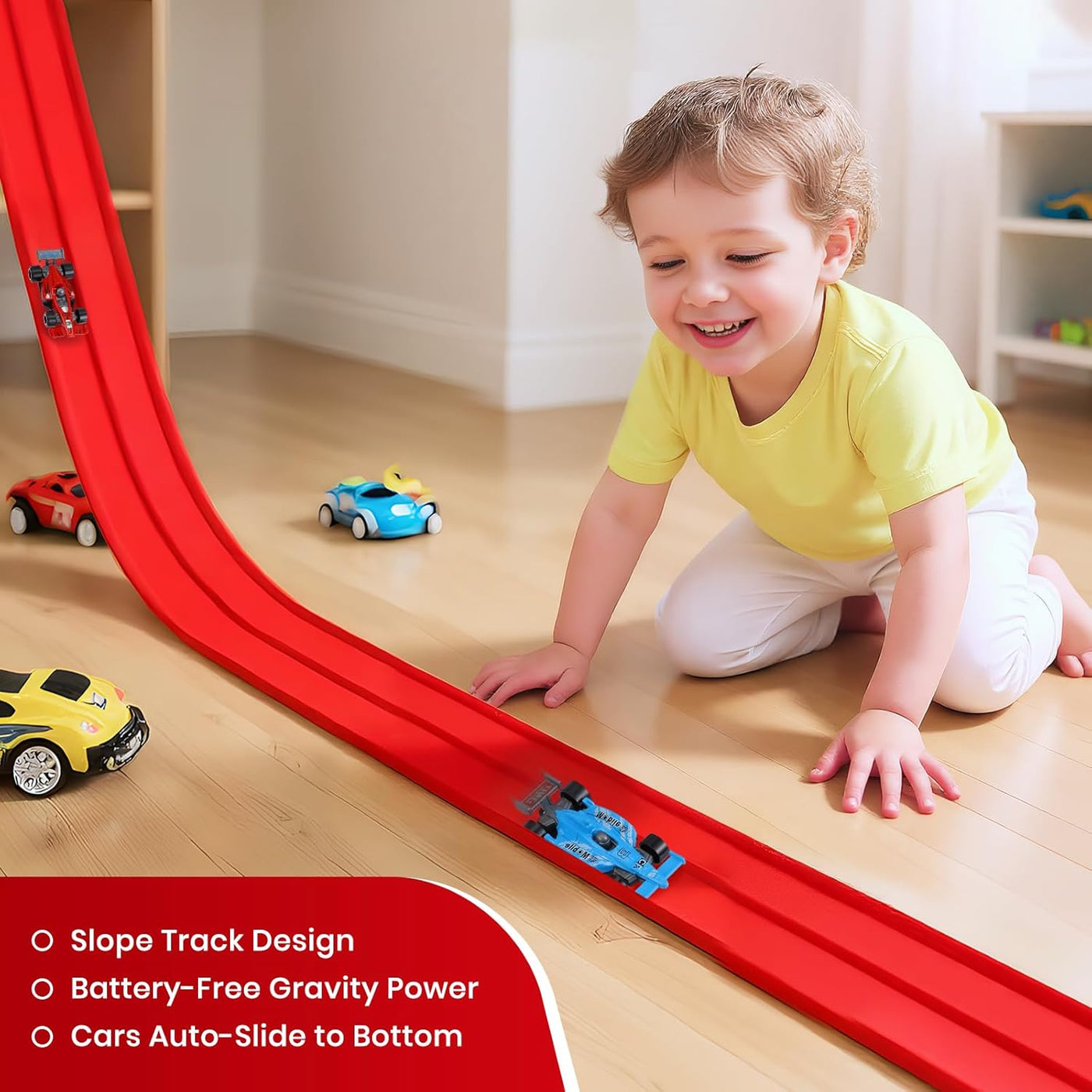 Aeroflux© Ultimate Soft Rubber Race Track – 4.1m Flexible Track Set