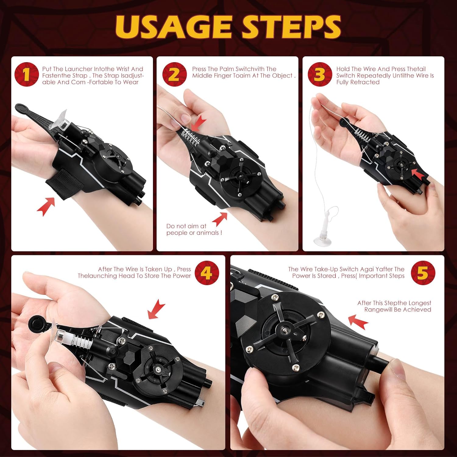 Aeroflux™ Spider-Man Web Shooter Toy – Heroic Adventure for Kids