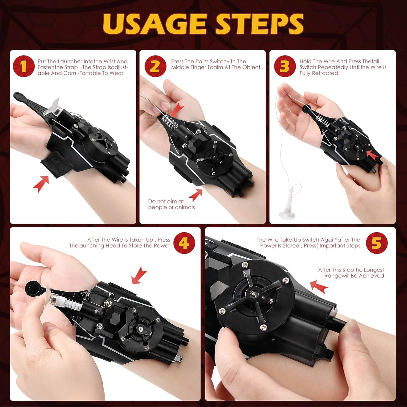 AEROFLUX™ Spider-Man Web Shooter Toy – Heroic Adventure for Kids