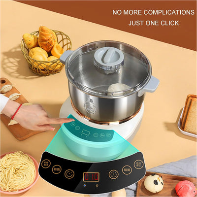 Aeroflux© Electric Dough Mixer: Precision Kneading with Built-In Dough Resting