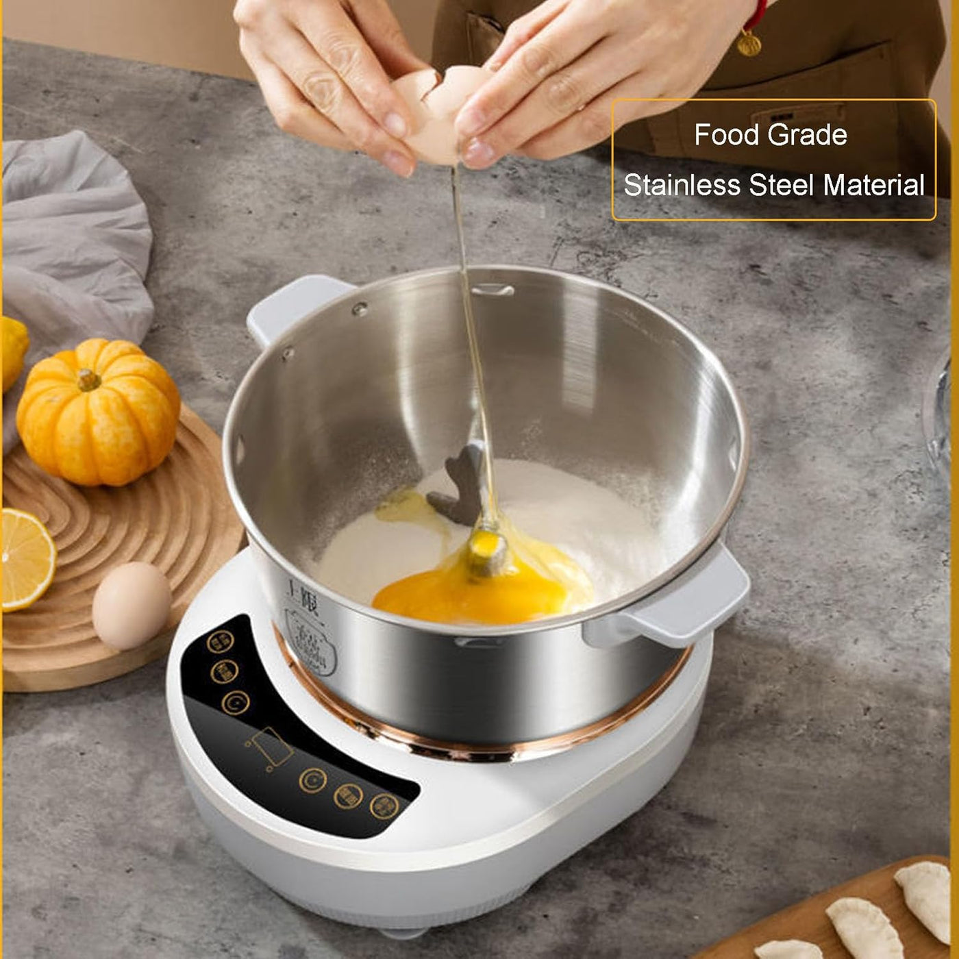 Aeroflux© Electric Dough Mixer: Precision Kneading with Built-In Dough Resting