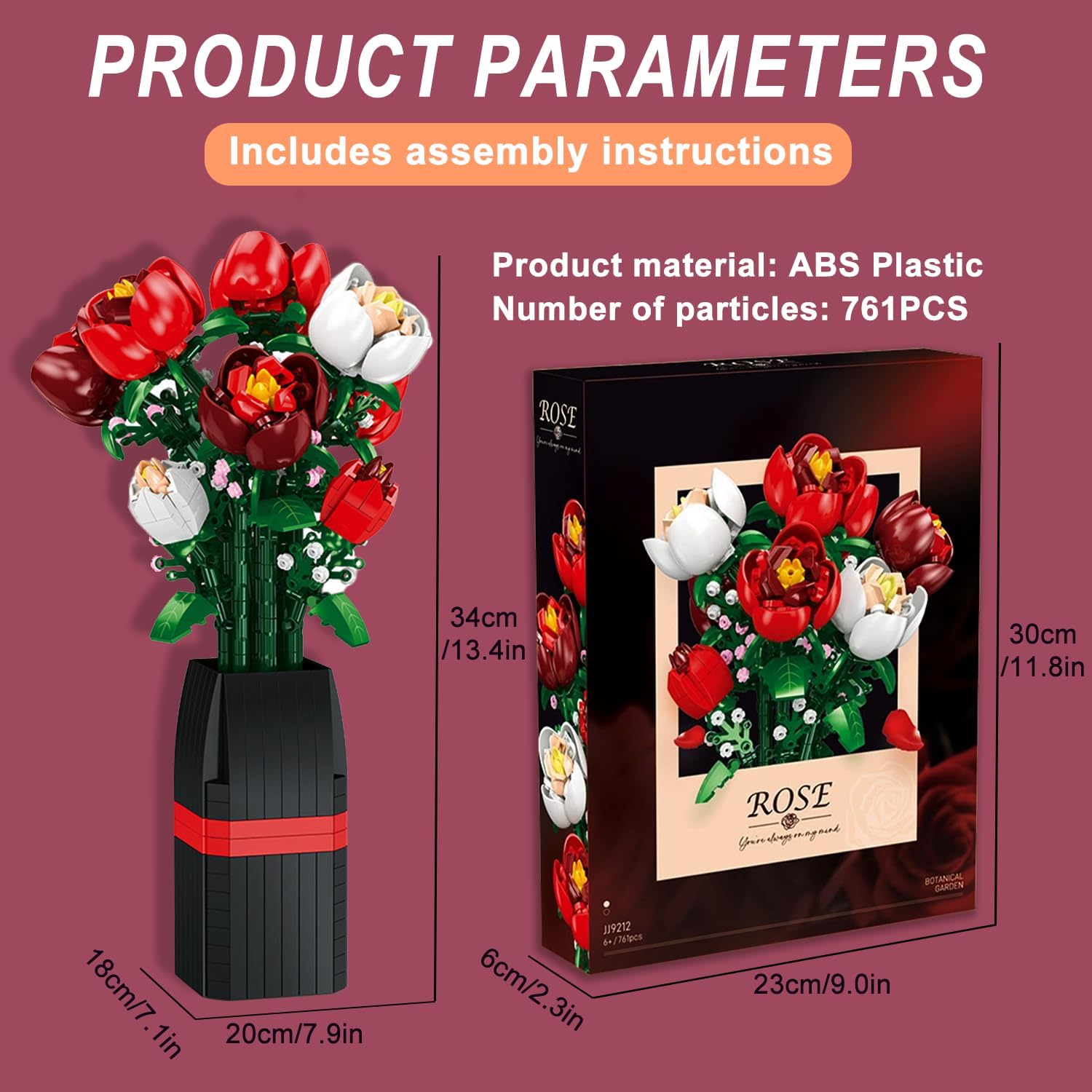 Aeroflux Bloom DIY Rose Bouquet – Elegant Botanical Building Set