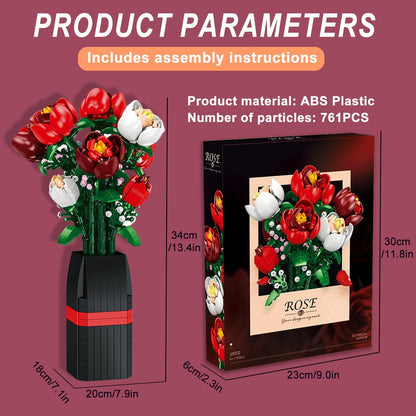 Aeroflux Bloom DIY Rose Bouquet – Elegant Botanical Building Set