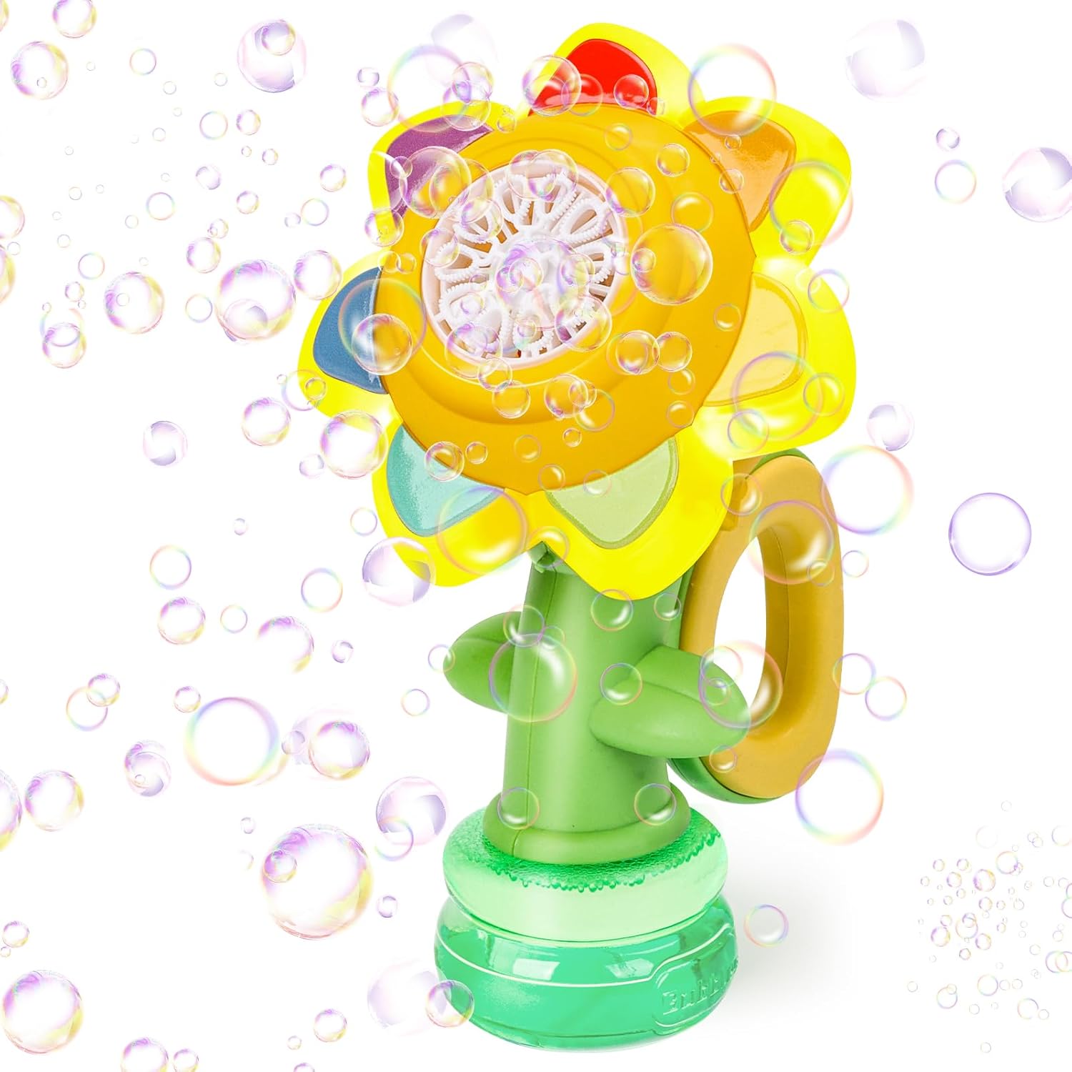 Aeroflux© Sunflower Bubble Machine – Dancing LED Bubble Maker for Magical Outdoor Fun