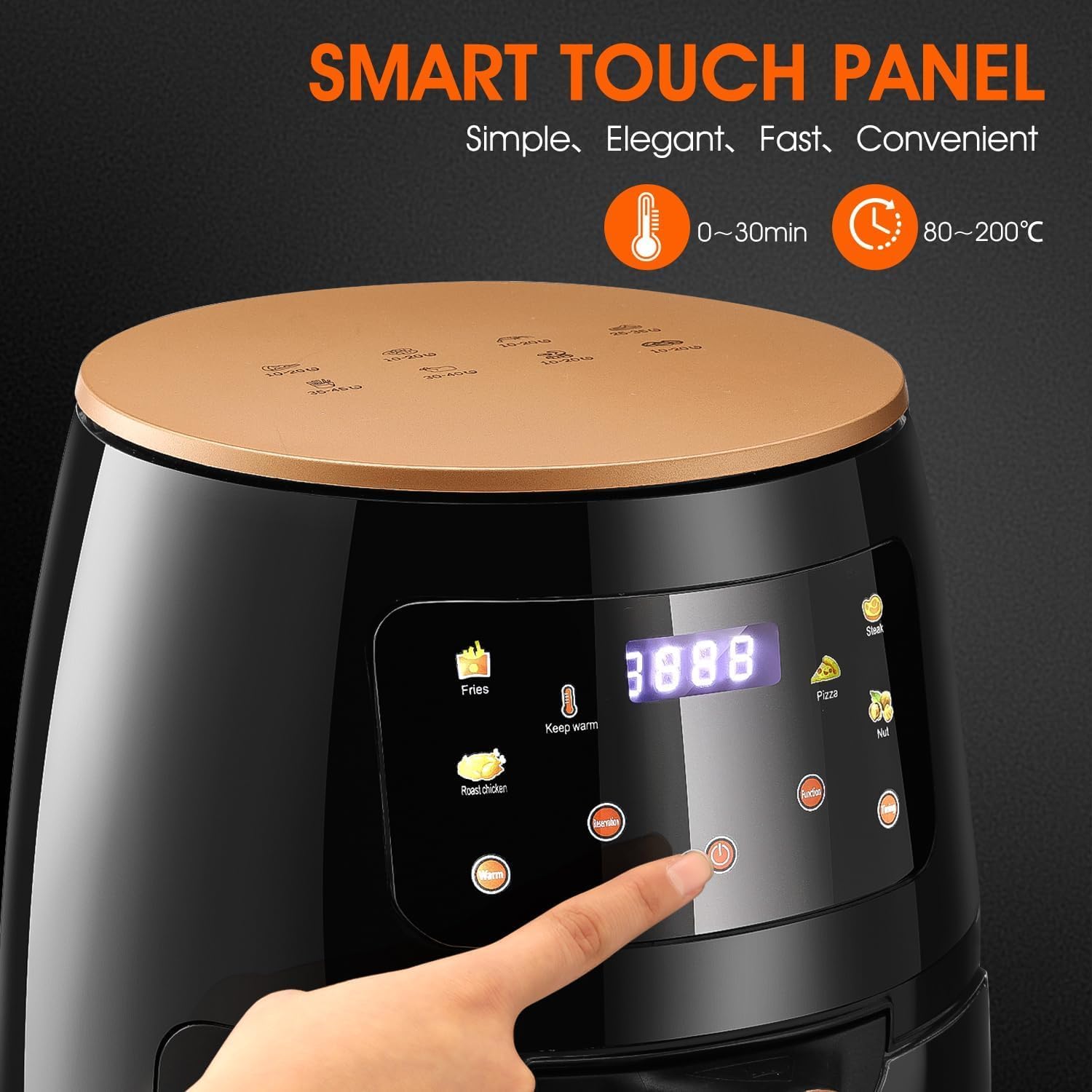 Aeroflux 6L Smart Air Fryer – Precision Cooking, Maximum Efficiency