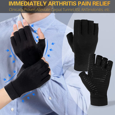 Aeroflux© Premium Copper Infused Arthritis Gloves: No More Pain