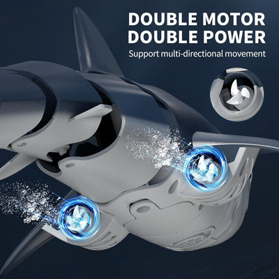 Aeroflux Smart RC Shark Whale – Spray Water Remote Controlled Toy