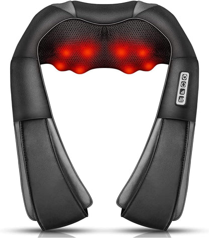 Aeroflux© 3D Deep Tissue Neck & Shoulder Massager – With Heat Therapy