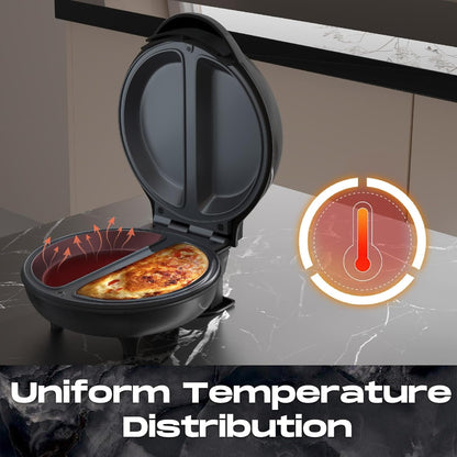 Aeroflux Dual Omelette Maker – Non-Stick Deep Fill Cooking Plates, Double Egg Cooker, Easy Clean, 750W