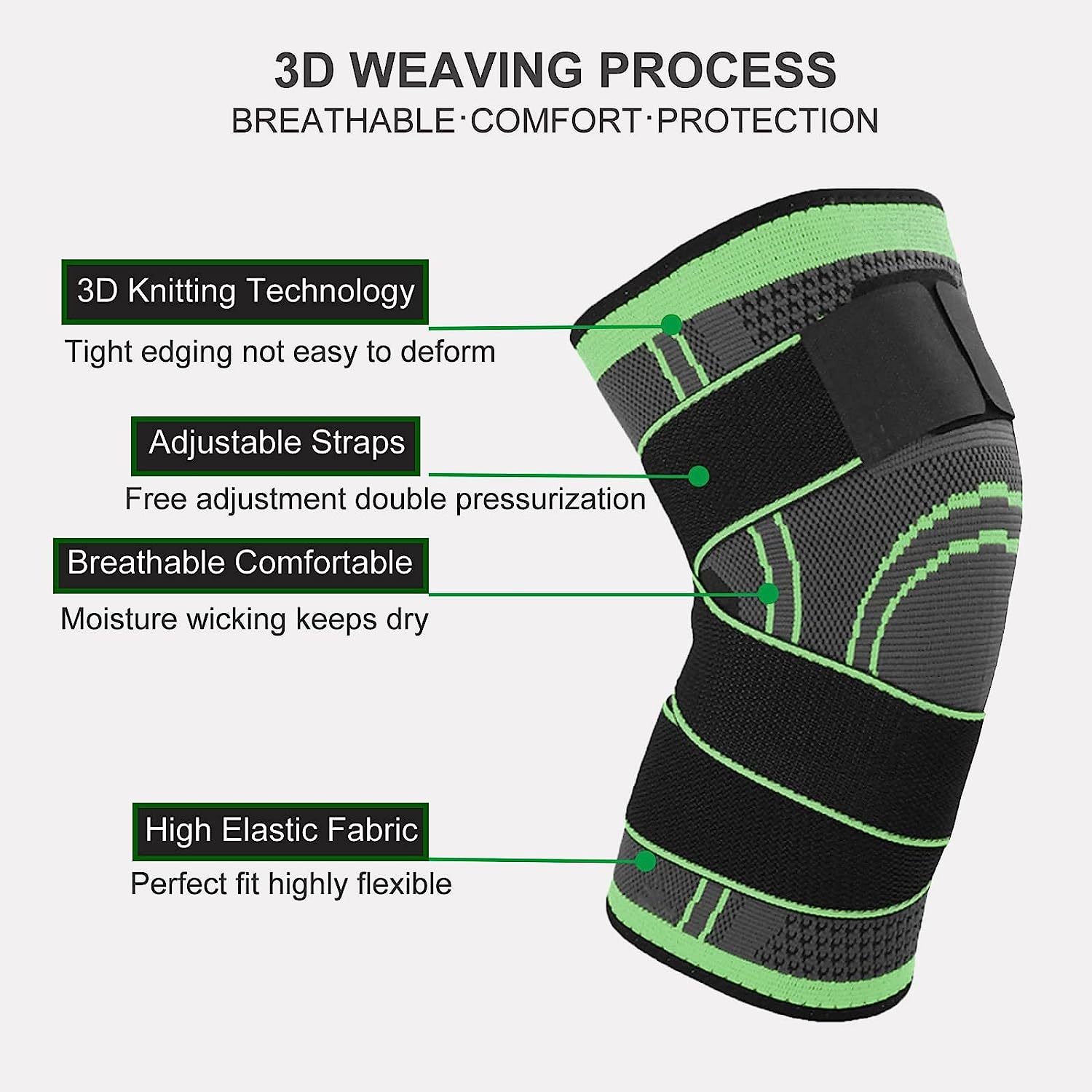 Aeroflux© Premium Knee Support Brace: No More Knee Pain DP2
