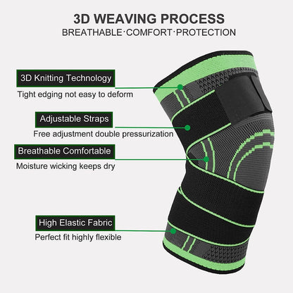 Aeroflux© Premium Knee Support Brace: No More Knee Pain DPD2