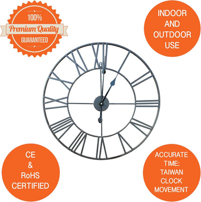 Aeroflux Silent Skeleton Wall Clock