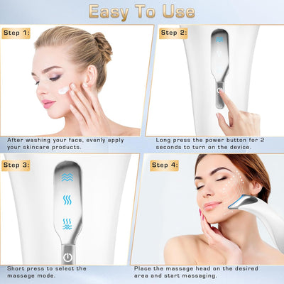 Aeroflux LED Face & Neck Massager – Anti-Aging, Skin Tightening & Rejuvenation Device