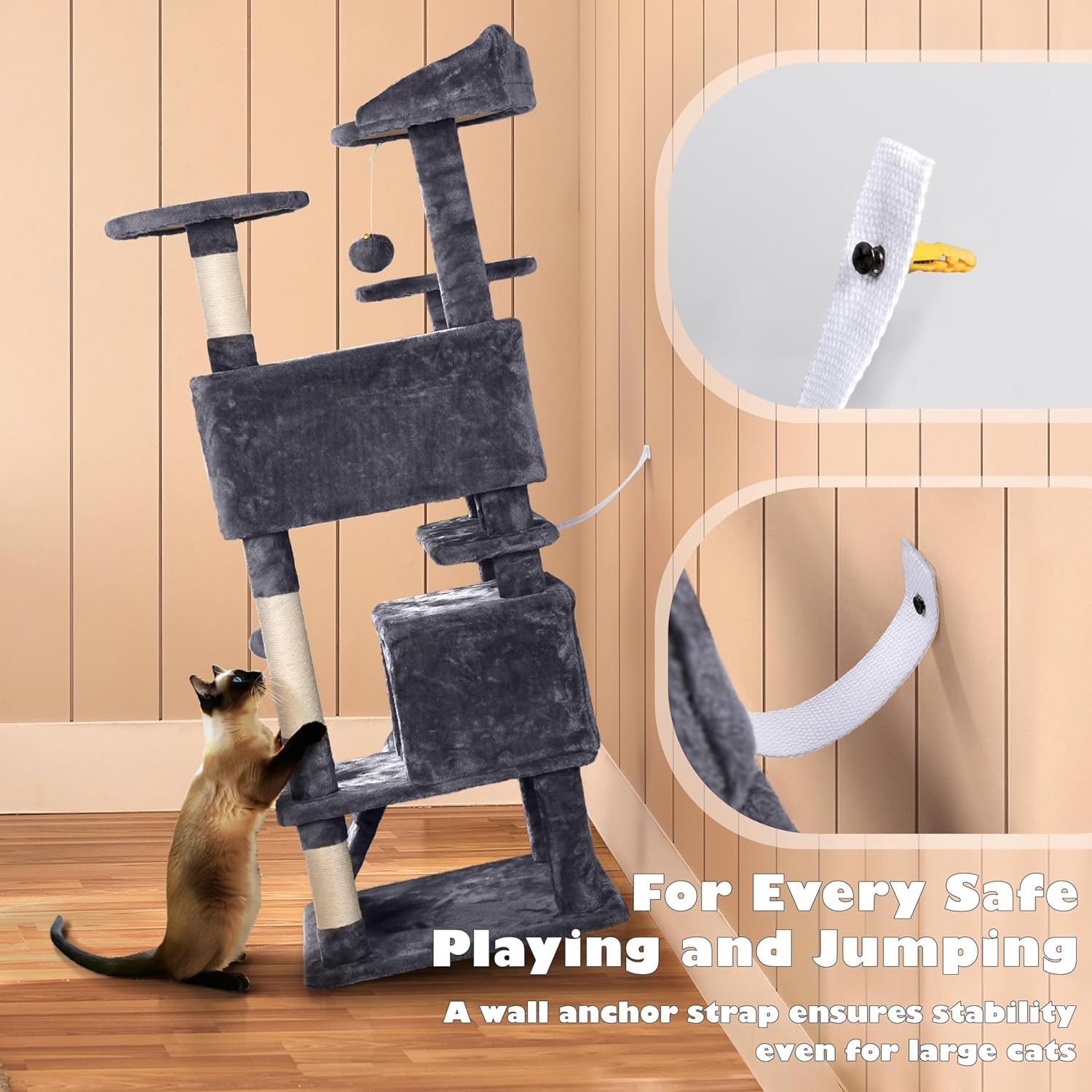 Aeroflux© Large Cat Tree 137cm