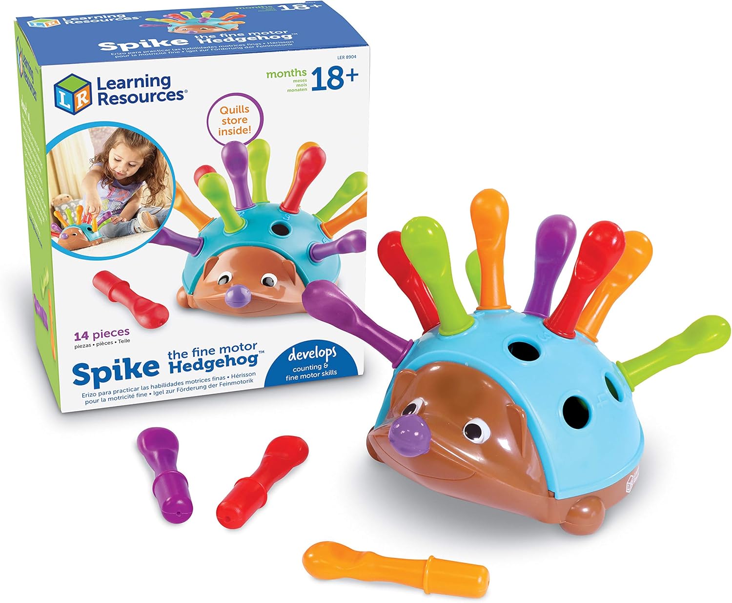 Aeroflux© Spike the Fine Motor Hedgehog – STEM Fun & Educational Toy for Kids