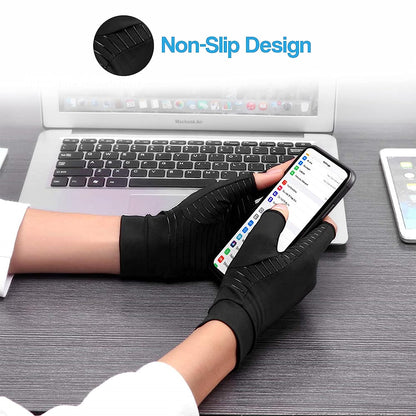 Aeroflux© Premium Copper Infused Arthritis Gloves: No More Pain DPD1