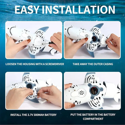 Aeroflux Smart RC Shark Whale – Spray Water Remote Controlled Toy