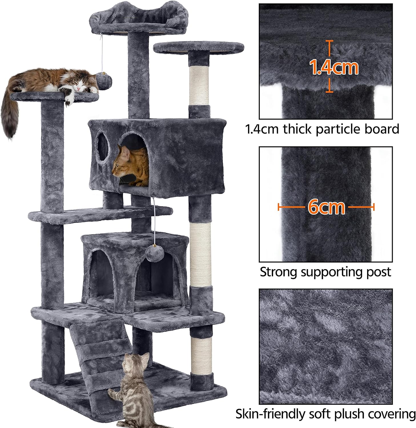 Aeroflux© Large Cat Tree 137cm