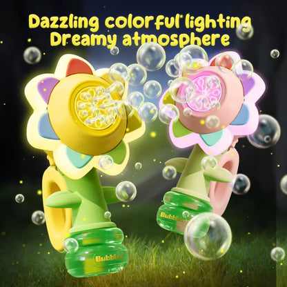 Aeroflux© Sunflower Bubble Machine – Dancing LED Bubble Maker for Magical Outdoor Fun