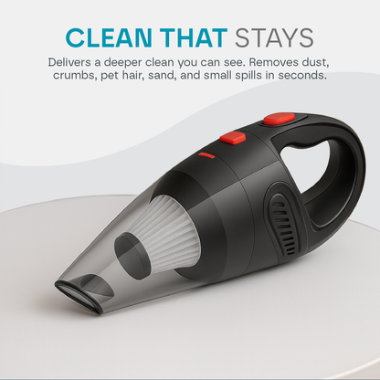 Aeroflux® Cordless Handheld Vacuum Cleaner – Cars, Wet & Dry, Portable, Rechargeable (120W)
