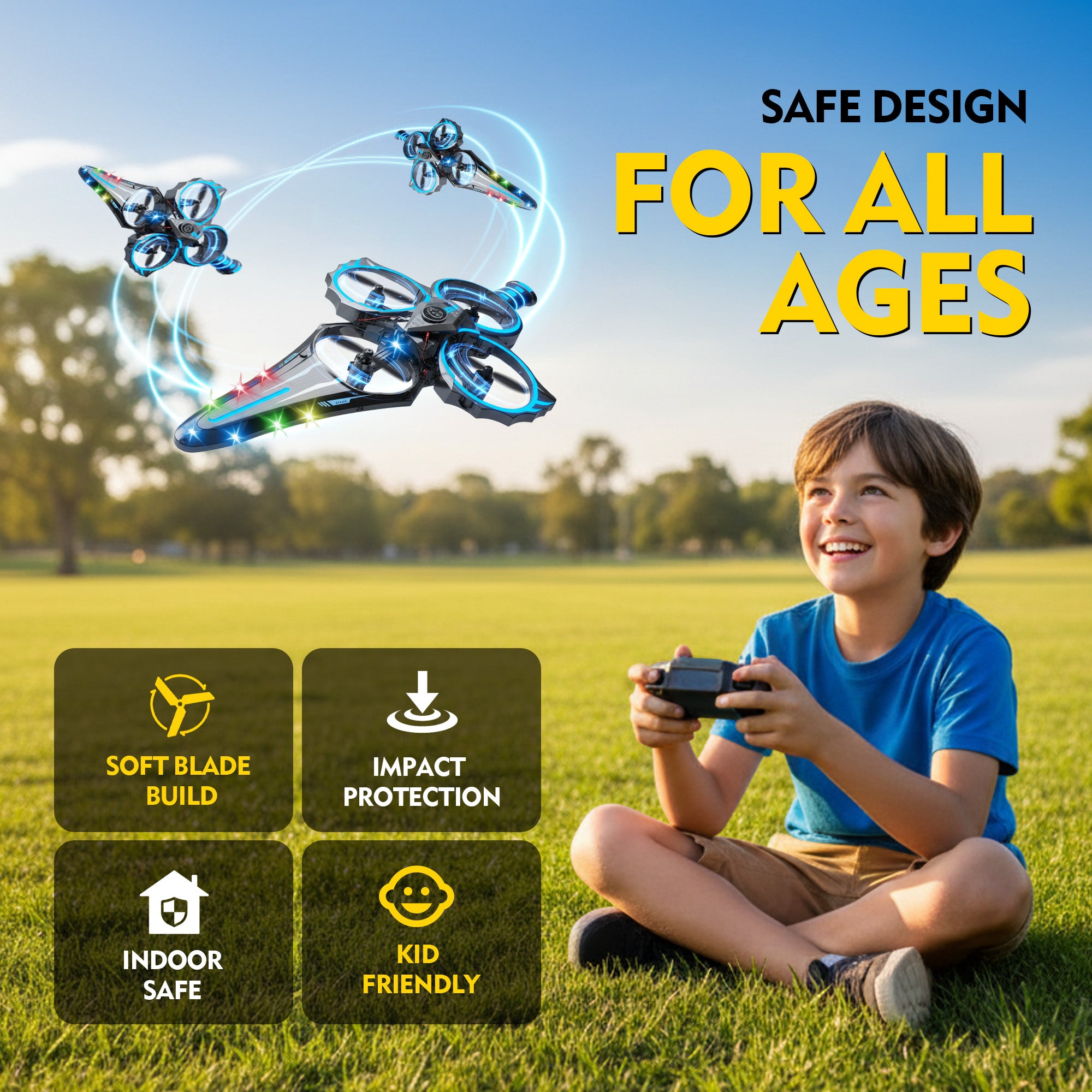 Aeroflux® Super Cool Stunt RC Flying Jet – Soar, Flip, Ultimate Aerial Ride