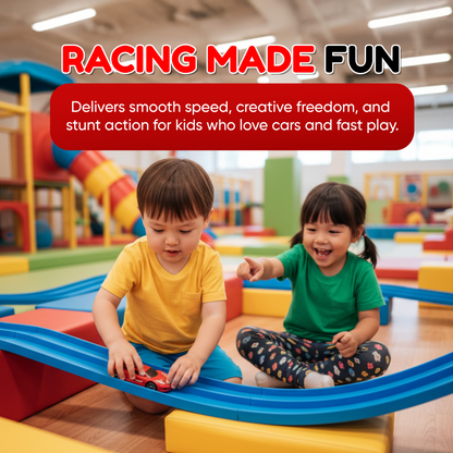 Aeroflux© Super Fun Flexible Car Race Track - Best Gift