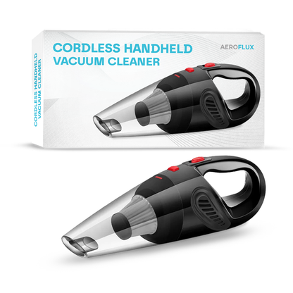 Aeroflux® Cordless Handheld Vacuum Cleaner – Cars, Wet & Dry, Portable, Rechargeable (120W)
