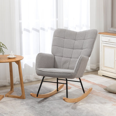 AeroFlux Nursing Rocking Chair — Modern Glider Rocker Armchair for Living Room & Nursery